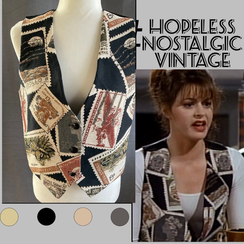 GORGEOUS vintage 90's vest ASO Daphne Moon